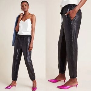 Anthropologie Sequin Maria Joggers